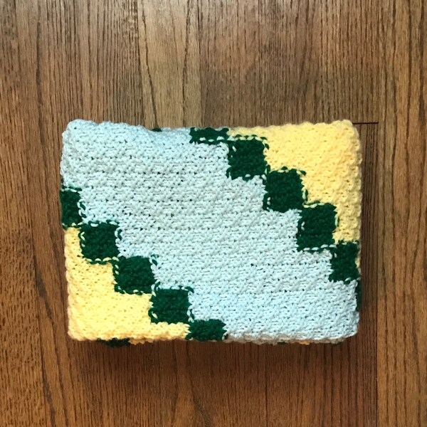 Knit Box Stitch Baby Blanket Etsy