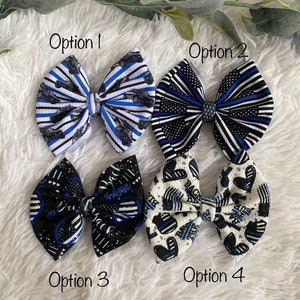 First responder bows police bows - Toddler police outfit-police department bow