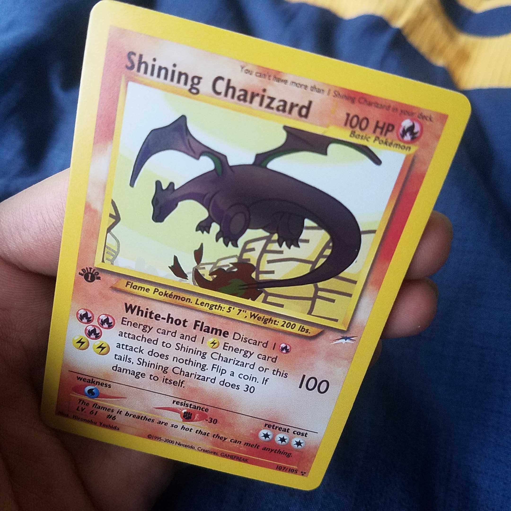 Pure Holo) Pokemon Card 1st Edition Shining Charizard Neo Destiny