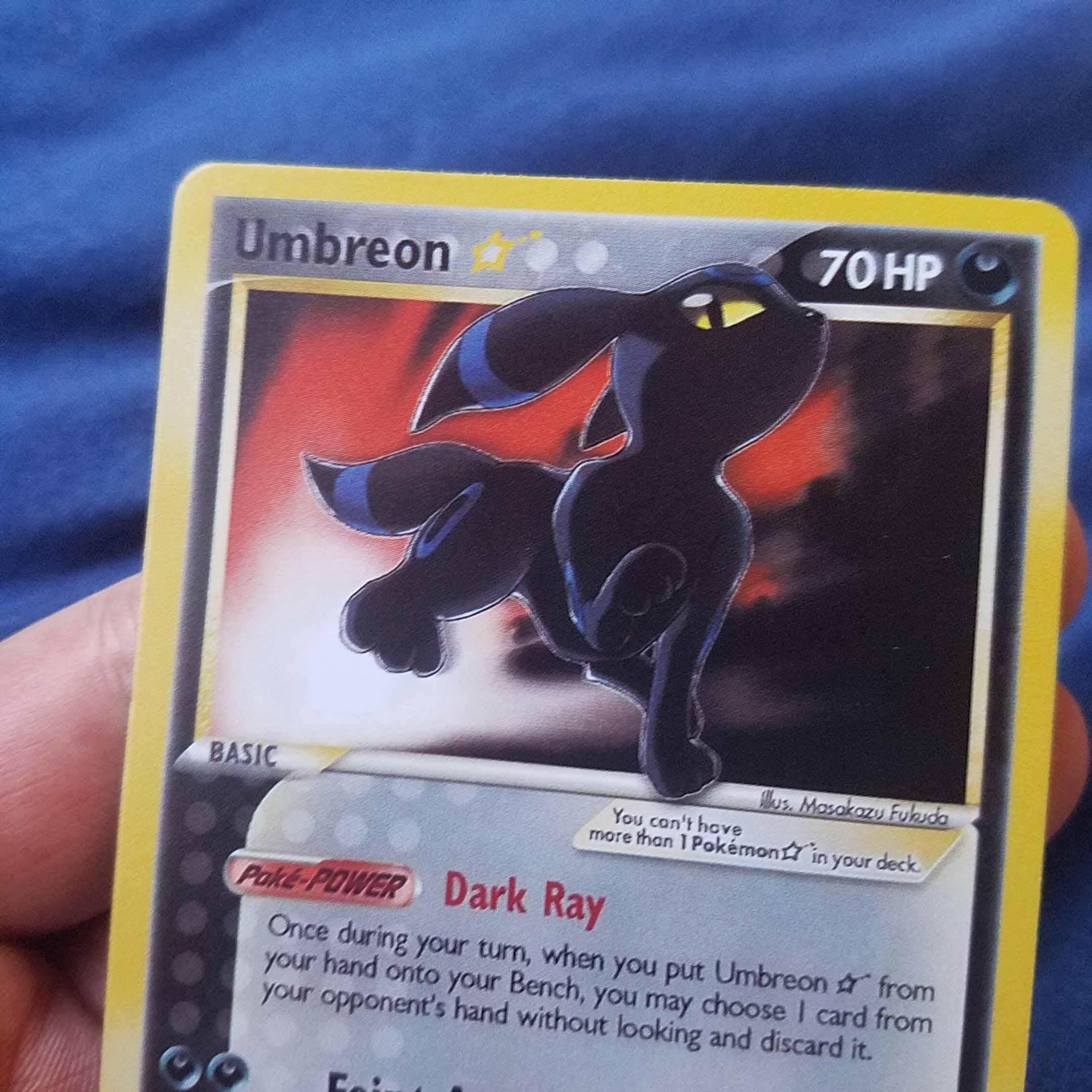 Non-holo) Pokemon Card Gold Star Pop Series 5 Umbreon - Etsy