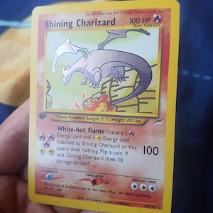 Pure Holo) Carte Pokémon 1re édition Shining Charizard Neo Destiny 107/105