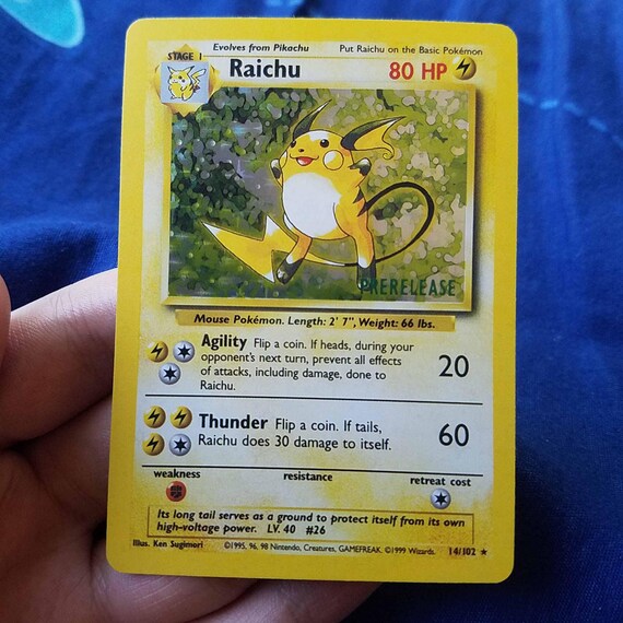 raichu holo pokemon card & Alolan Raichu GX - Lightning - Tag Team - 54/236 (Holofoil) SM Holo Rare Card Type Galaxy Star Holo) (Pre-release) Raichu