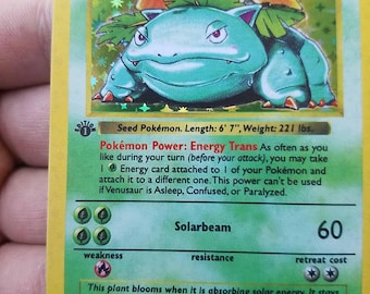 英語版初期　ポケモンカード　Venusaur shadowless holo 英語版初期 ポケモンカード Venusaur shadowless holo