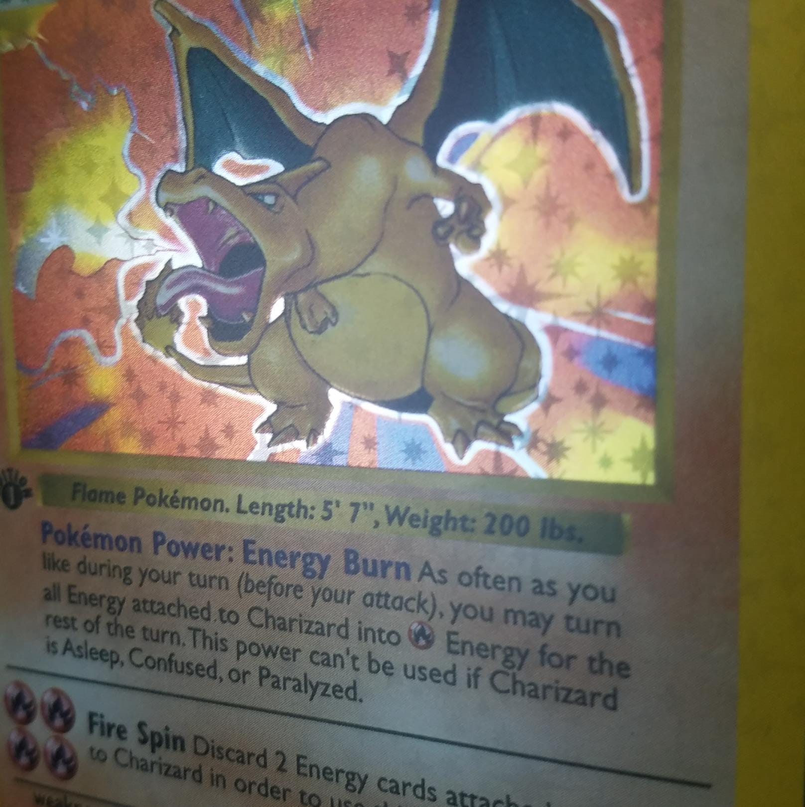 スターホロ）（レギュラースタンプ）第1版リザードンポケモンカード