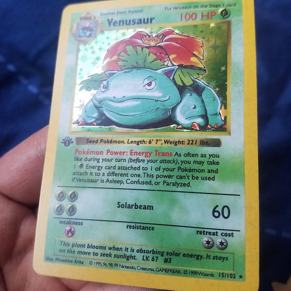 Star Holo) Pokemon Card 1st Edition Shadowless Holographic Card