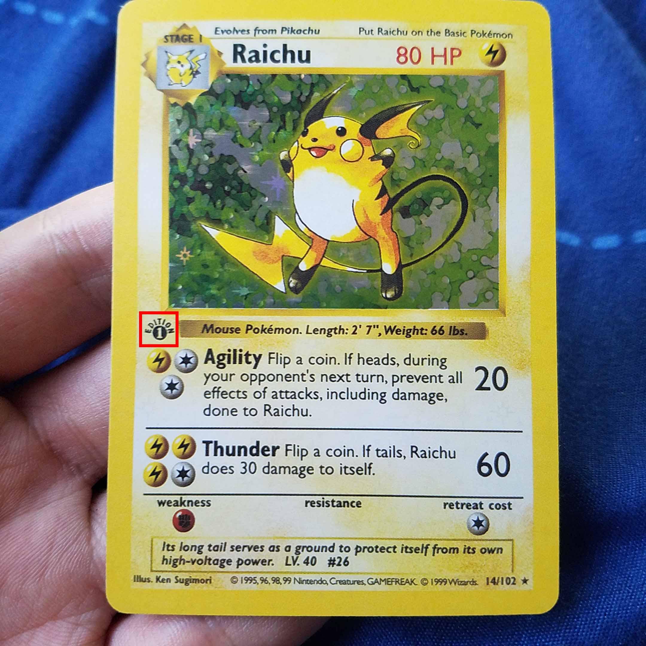 Raichu 14/102 Card - Etsy
