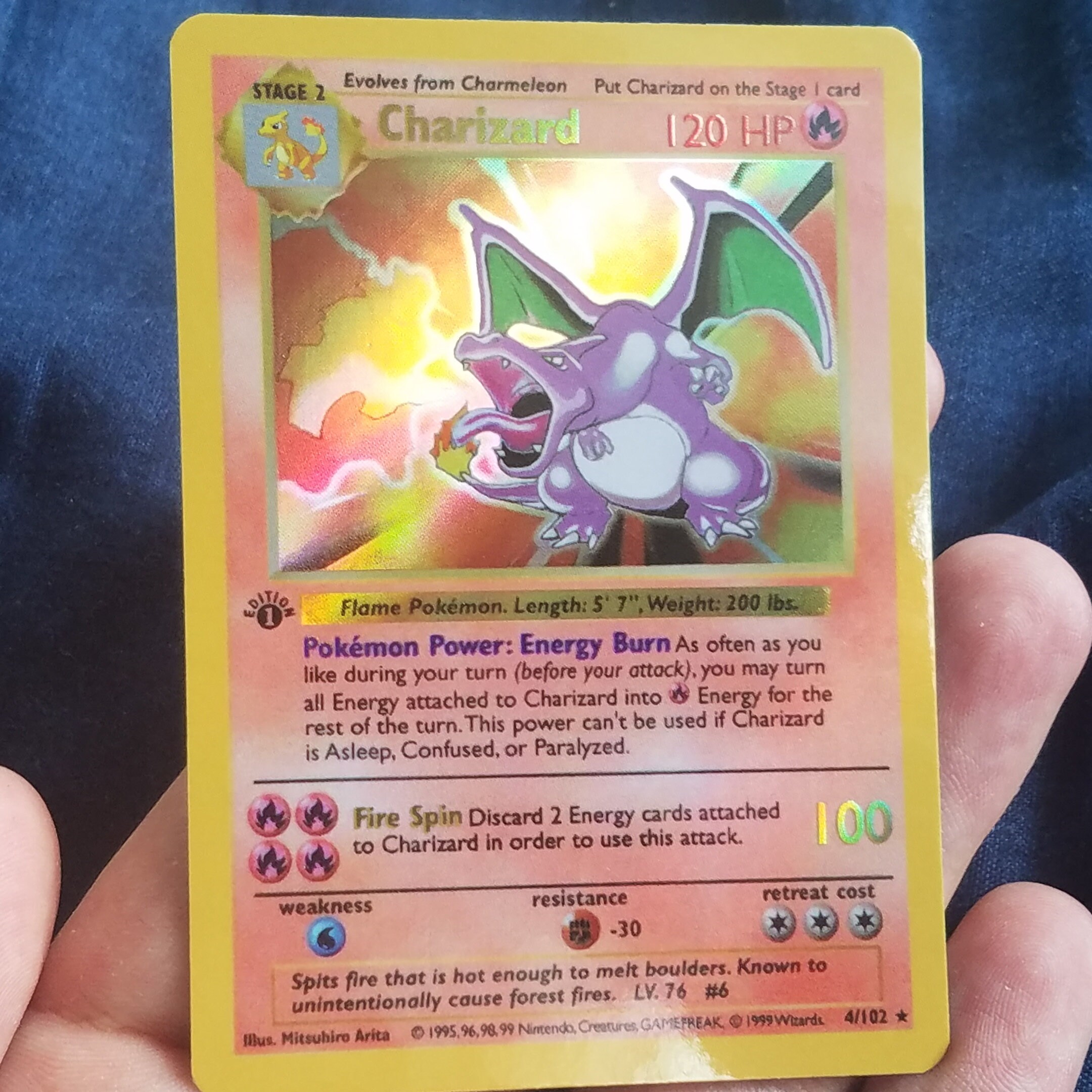 Shiny Charizard Pokemon Card Printable Cards