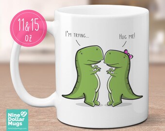 dinosaur mug etsy