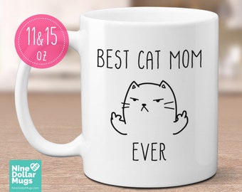 Gift for Mom Mothers and Grandma Coffee Mug Mommy Funny Mothers Day Cat Mama