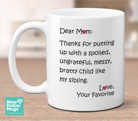 dear mom mug