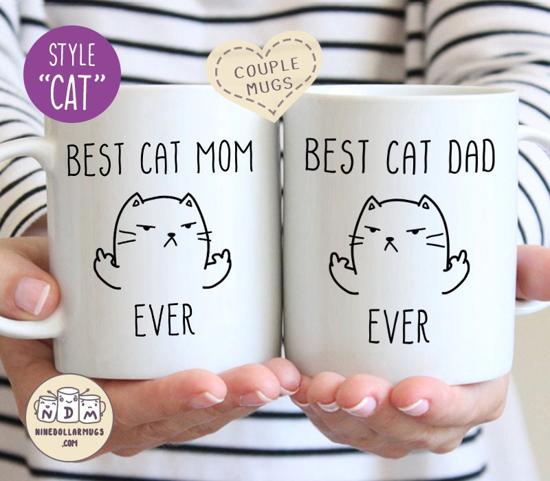 JVSupply Valentines Day Gifts Cute Kissing Cat Mug Matching Couples Stuff  Ceramic Coffee Mug Set Couple Gifts for Wedding Anniversary Engagement  Gifts