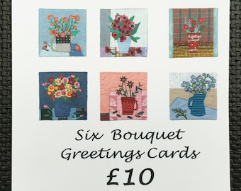 Pack of six greetings cards with envelopes -