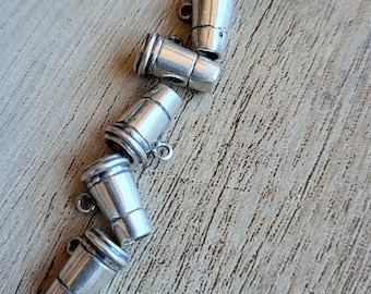 Sterling Silver To-Go Mug Charm, Coffee jewelry charms, L1828