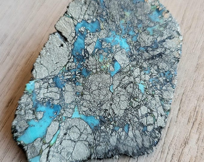Turquoise Rough Slabs Nacozari Turquoise Rough With Pyrite - Lapidary Stone, Lapidary ...