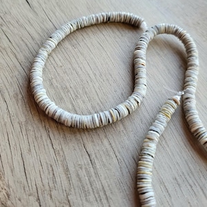 Olive Shell Beads, shell beads, heishi beads, heishi shell beads, shell jewelry, natural beads, beads, bead stores, bead shop, beading