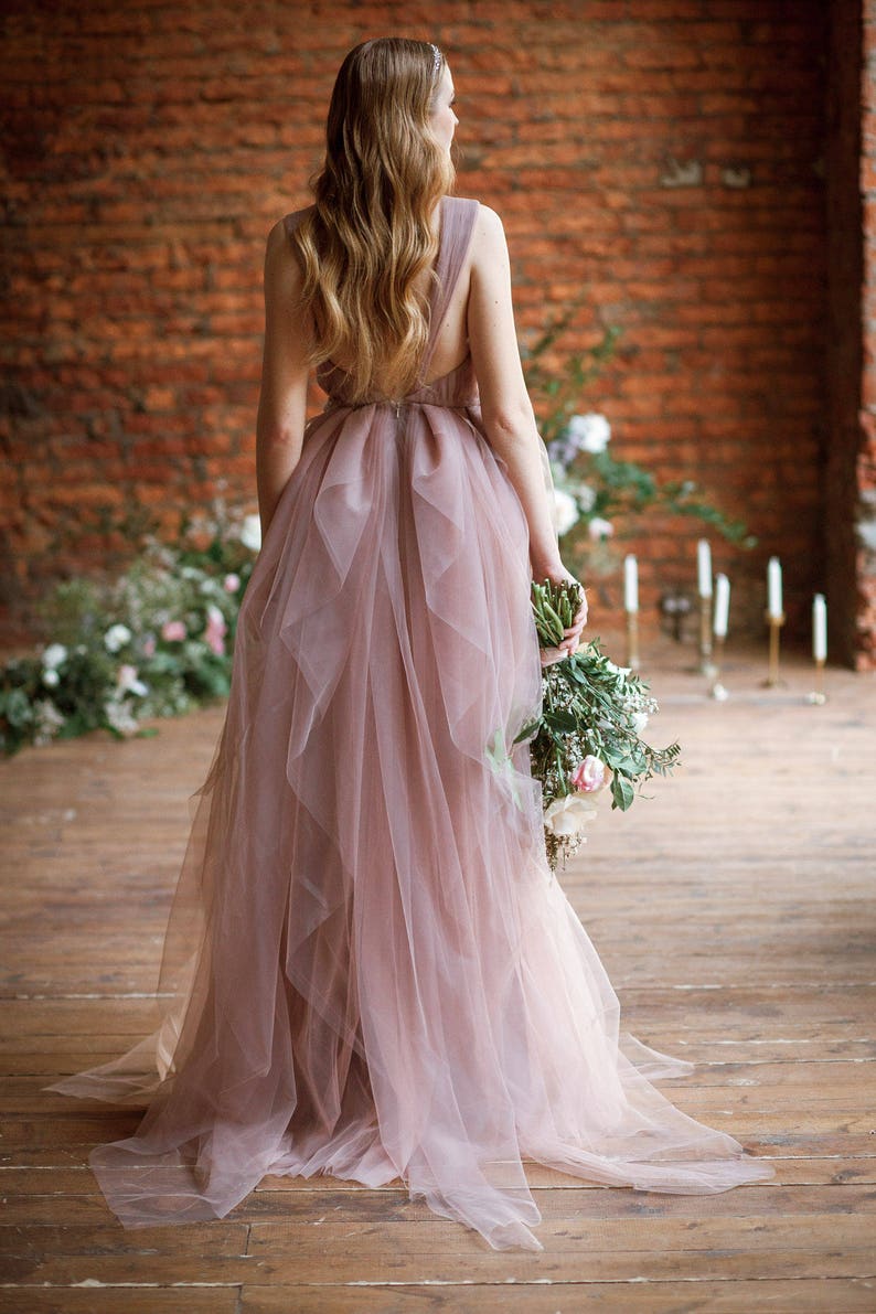 Платье Невесты Пудрового Цвета