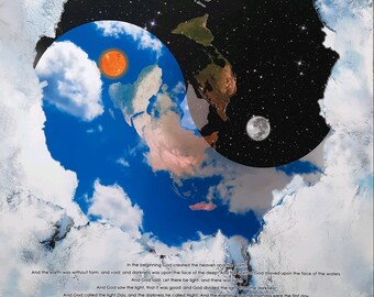 Póster EL MAPA DE LA TIERRA PLANA - Mundo real más póster colorido gratis