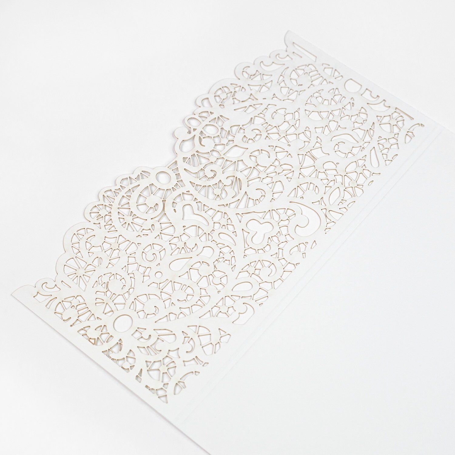 Laser Cut Invitation Covers Ivory Colour, DIY Invitations, Wedding, Birthday, Christening Cards