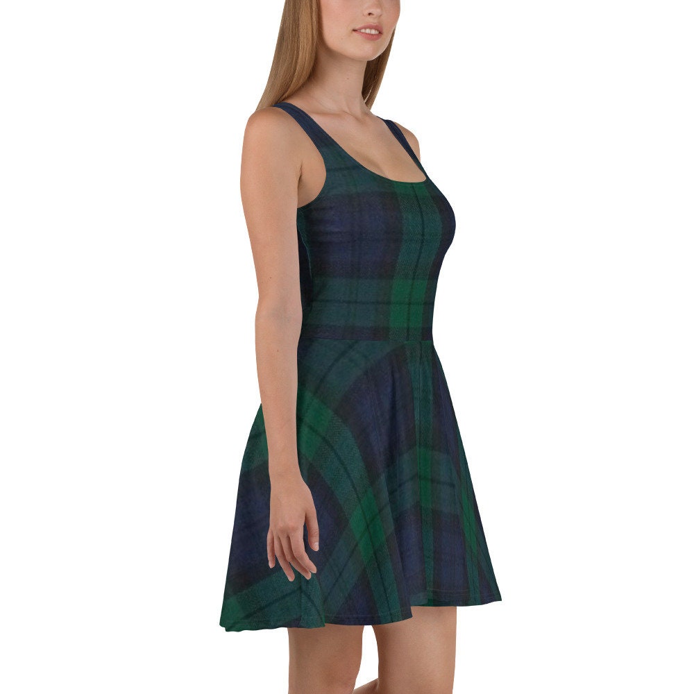 Tartan Dress Plaid Dress Skater Dress Plaid Skirt Skater Skirt Etsy