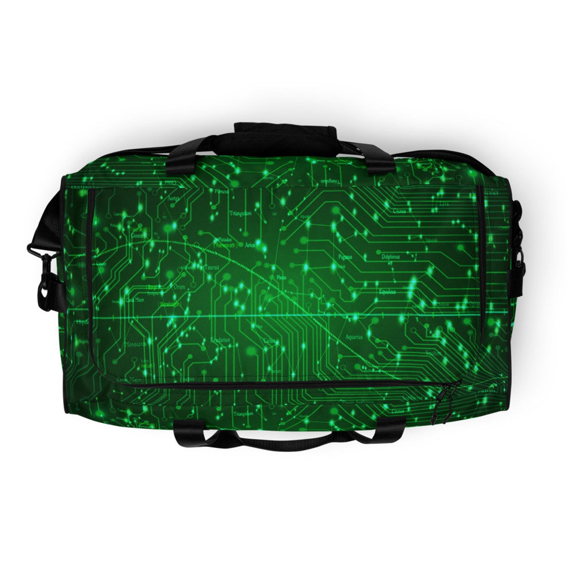 Cyberpunk Weekender Bag Duffle Bag Gym Bag Cyber Goth Bag Etsy