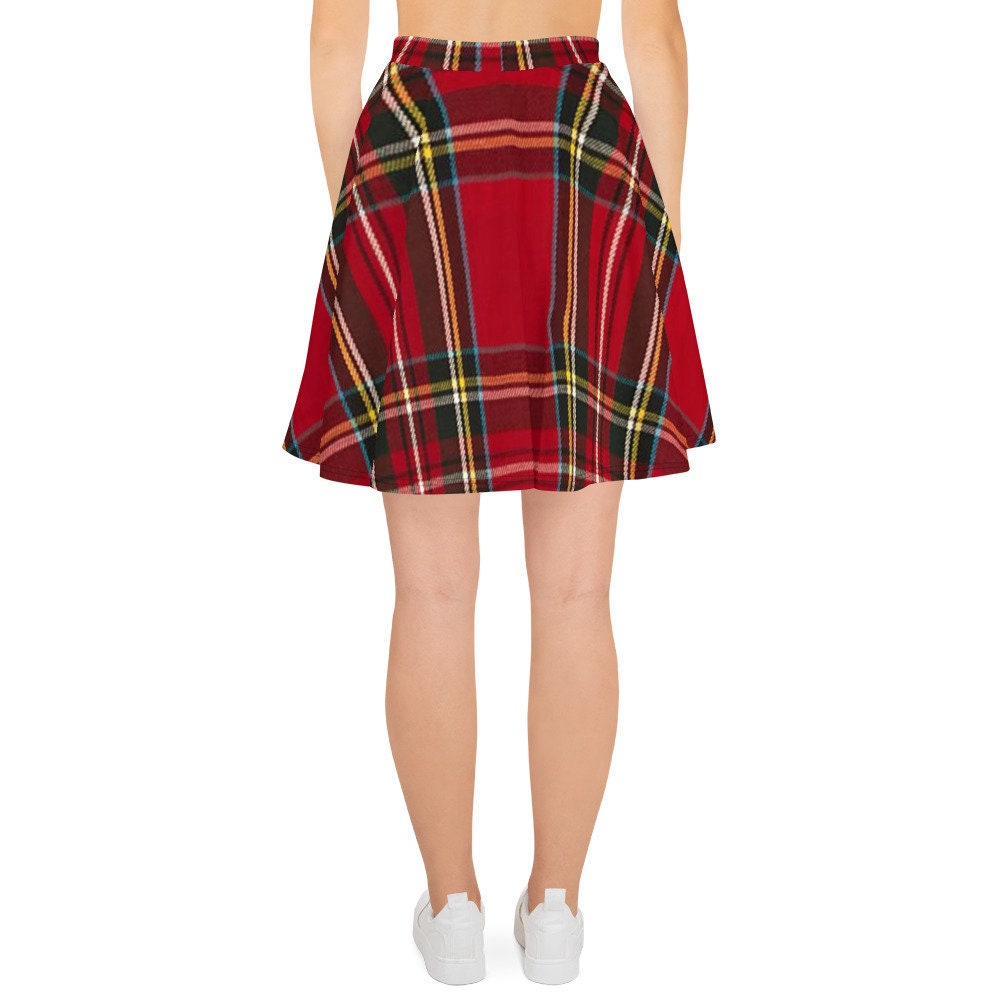 Plaid Skirt Skater Skirt Tartan Skirt Tartan Dress Plaid Dress | Etsy