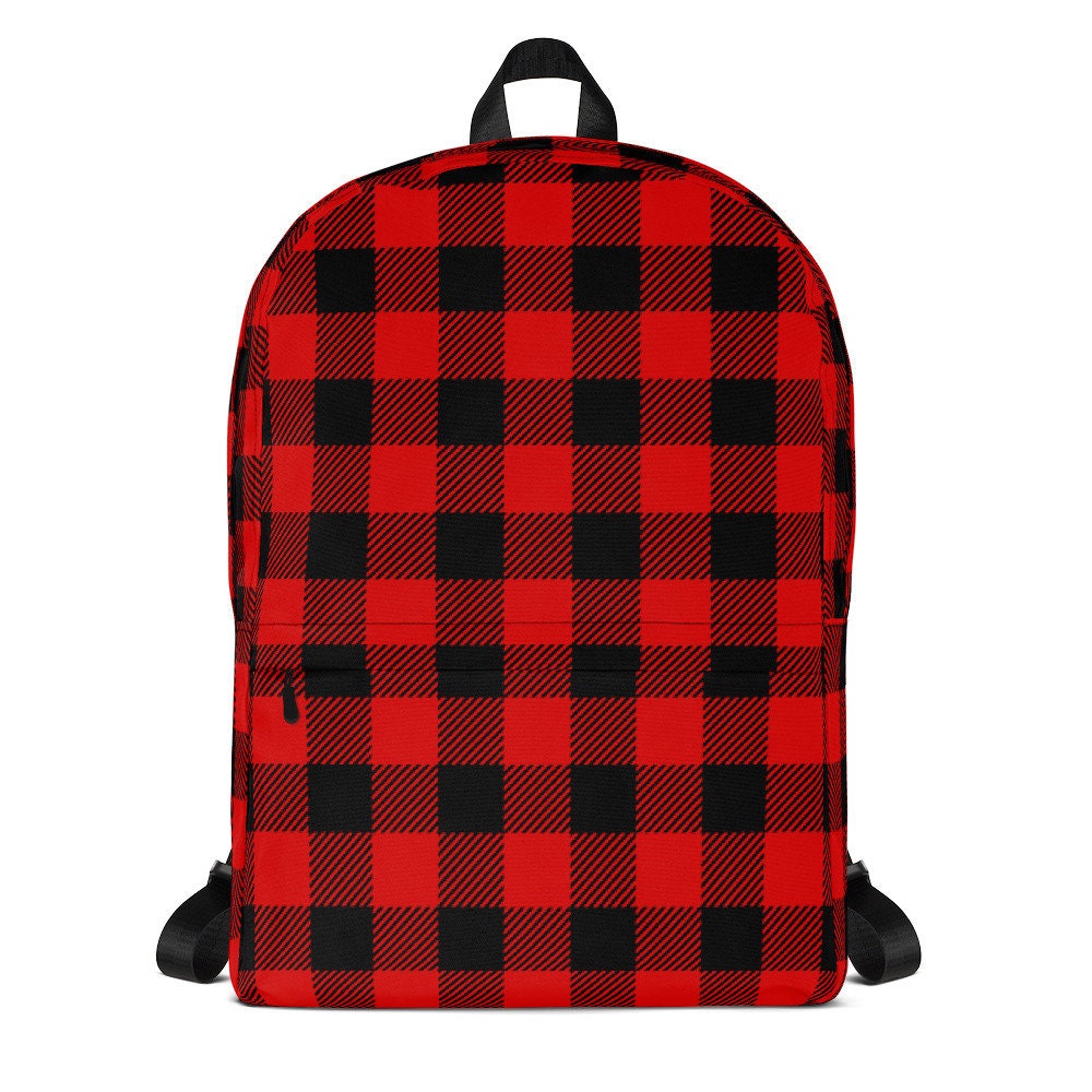 buffalo check backpack