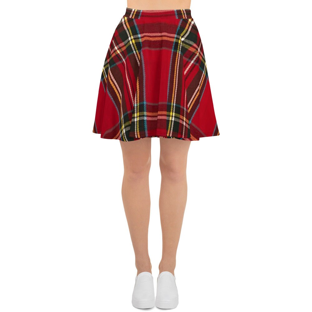 Plaid Skirt Skater Skirt Tartan Skirt Tartan Dress Plaid Dress | Etsy