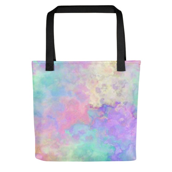 Pastel Goth Rainbow Shopper Bag Yoga Bag Beach Bag Custom Tote | Etsy