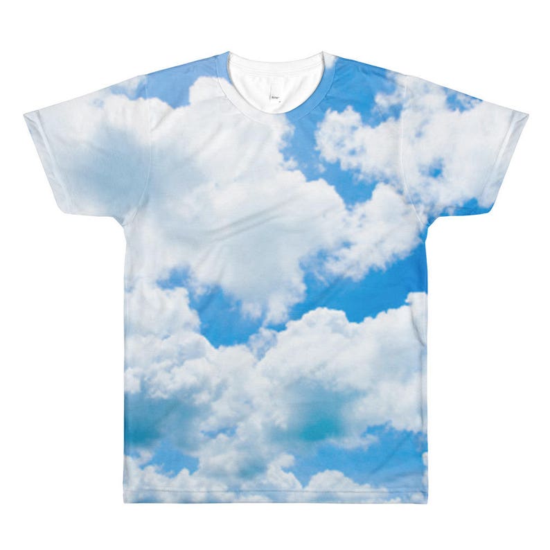 Prince Vaporwave Aesthetic Blue Cloud Mens Shirt Pastel Goth Etsy
