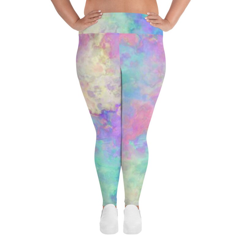 Pastel Goth Leggings Plus Size Leggings Rainbow Leggings Yoga Etsy