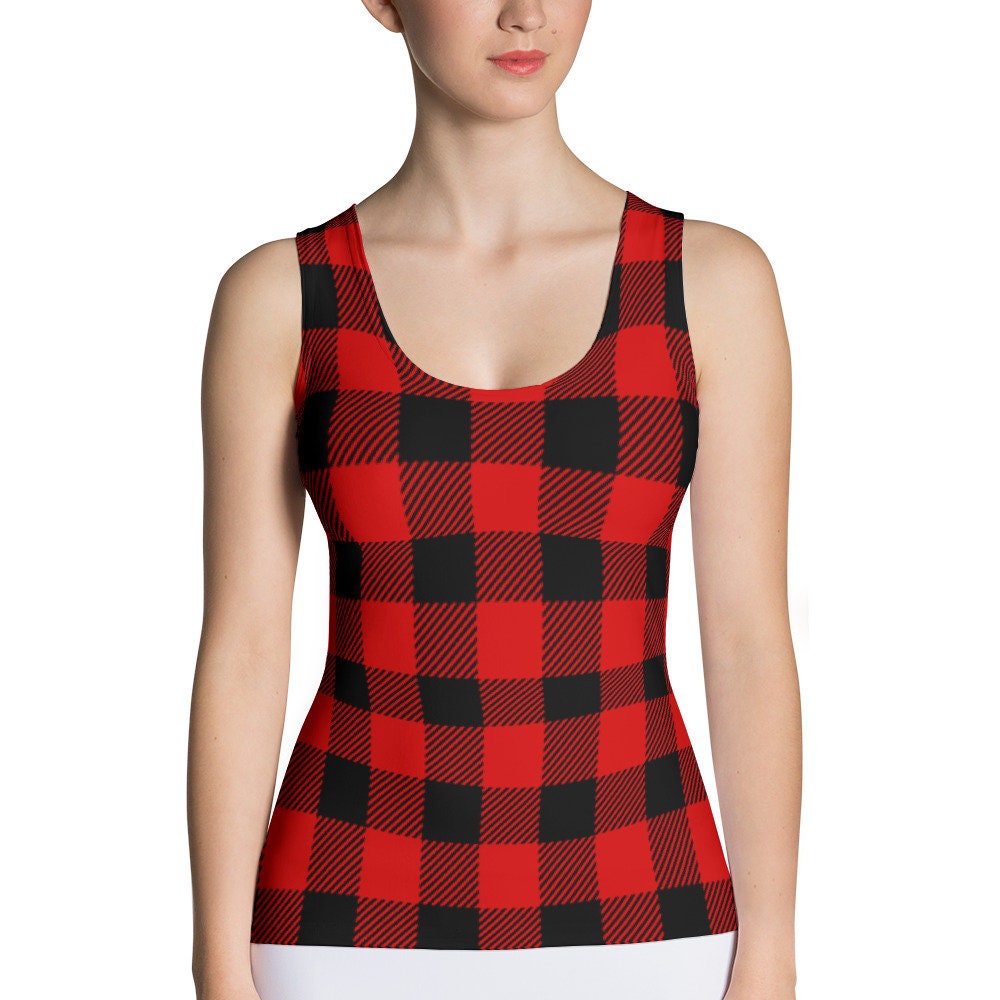 Buffalo plaid tank top Clearance