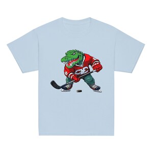 Crocodile ice hockey Alligator Youth T-Shirt