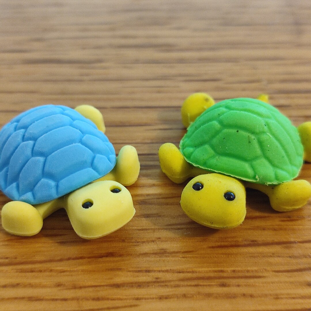 Turtle Eraser Etsy