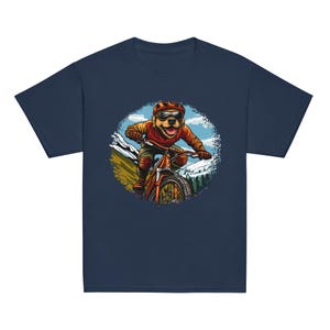 Dog Mountain Bikers - Biking Youth T-Shirt