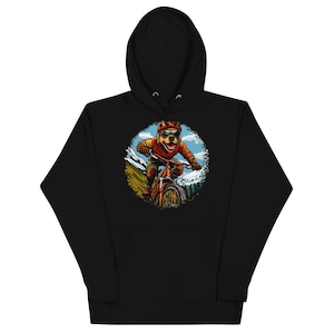 Dog Mountain Bikers - Biking Hoodie Pullover