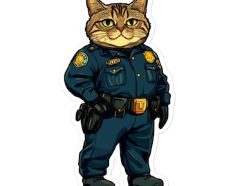 Police cat Sticker