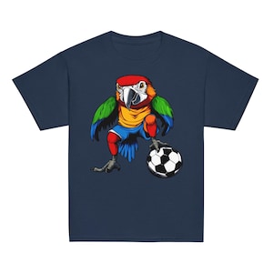 サッカー選手オウムキッズTシャツ
