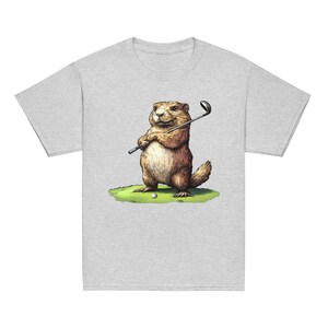 Golfing Marmot Youth T-Shirt