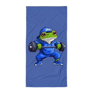 Frogs Style - Bodybuilding Frog Beach Towel