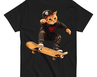 Sweet skateboarding Cats Unisex T-Shirt