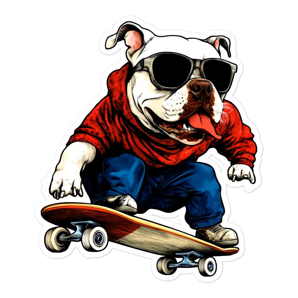 Dogs Skateboarder - Skating Dog Sticker