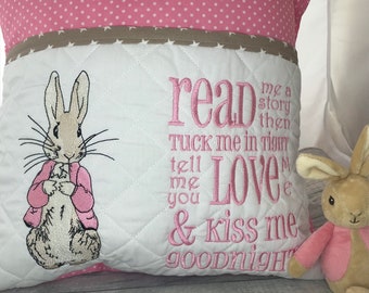 Flopsy Rabbit Book Pocket Cushion