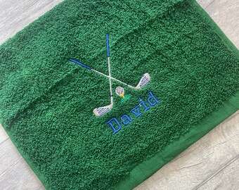 Personalised Golf Towel in gift box