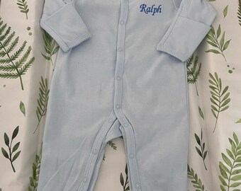 Personalised baby Sleepsuit