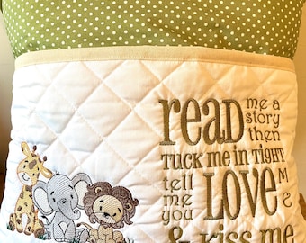 Jungle Theme Book Pocket Cushion