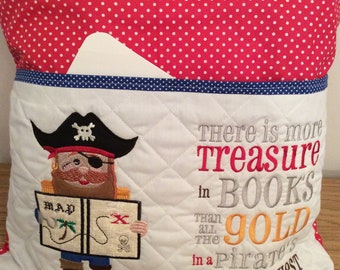 Pirate Book Pocket Cushion