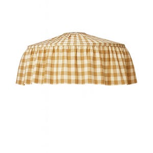 Ruffled Gingham Linen Lampshade