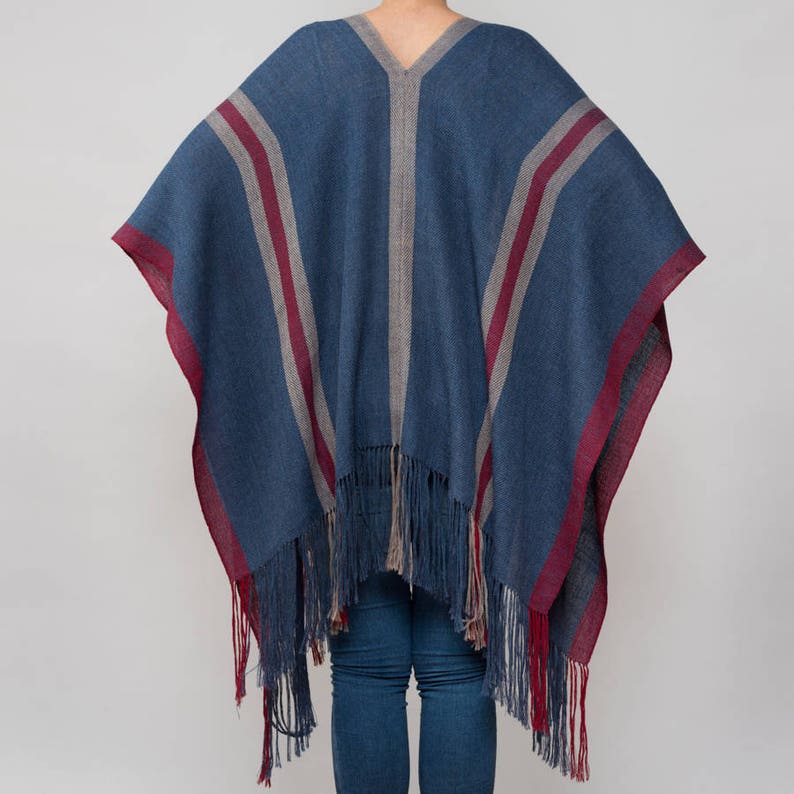 RUANA poncho super light 100/% Baby ALPACA wool Shawl Hand knit shawl wrap scarf pashmina fall VIRU