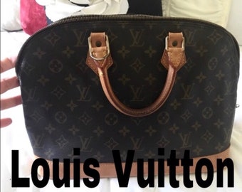 Louis Vuitton Alma Monogram Shoulder Handbag Purse