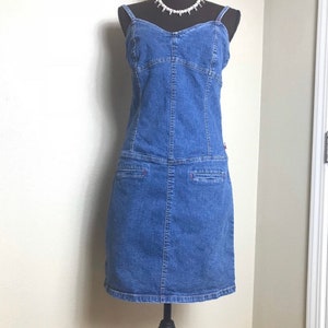 VTG Women’s 80’s Tommy Hilfiger Denim Jean Sleeveless Summer Dress